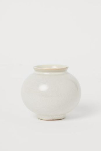 Jarrón pequeño de cerámica - Crema - HOME