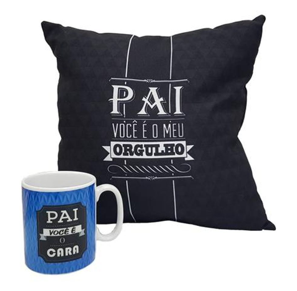 Fashion Kit De Presentes Dia Dos Pais Caneca Almofada Presente Pai -