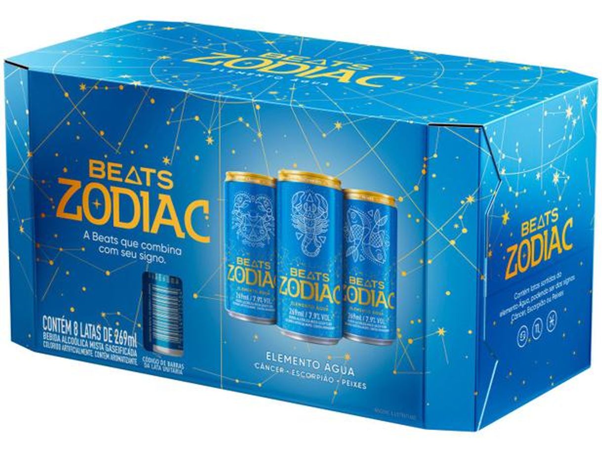 Moda Skol Beats Zodiac Elemento Água 269ml 8 Unidades

