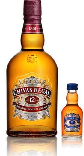 Kit Whisky Chivas Regal 12 anos 1L + Whisky Chivas Regal 18 