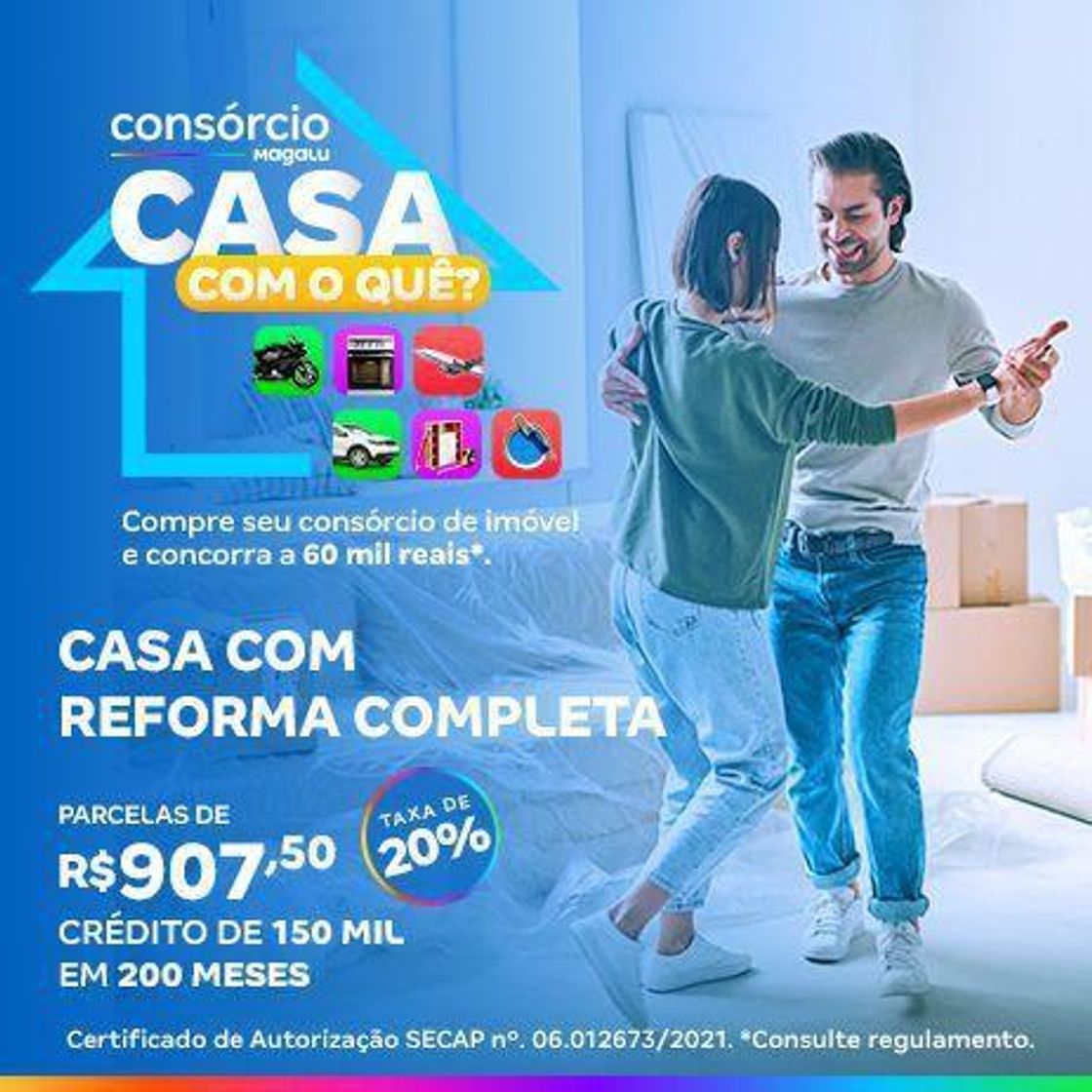 Moda Consórcio de Imóvel 150 Mil - Consórcio Magalu

