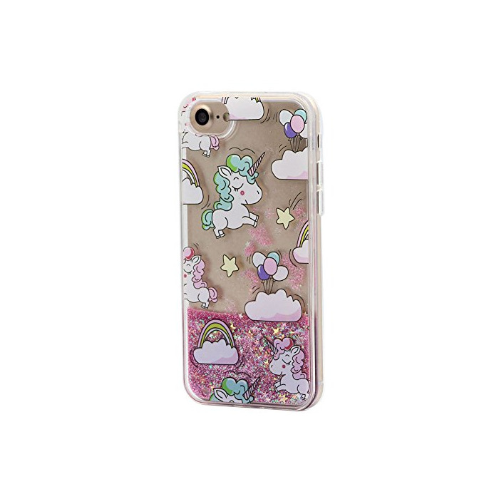 Producto Keyihan iPhone 6 6S Funda Carcasa para niña, Linda Estilo Rosa Diseño