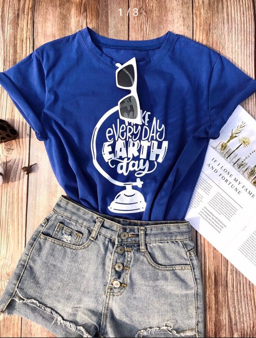 Social Camiseta De Manga Corta Con Estampado De Letra .