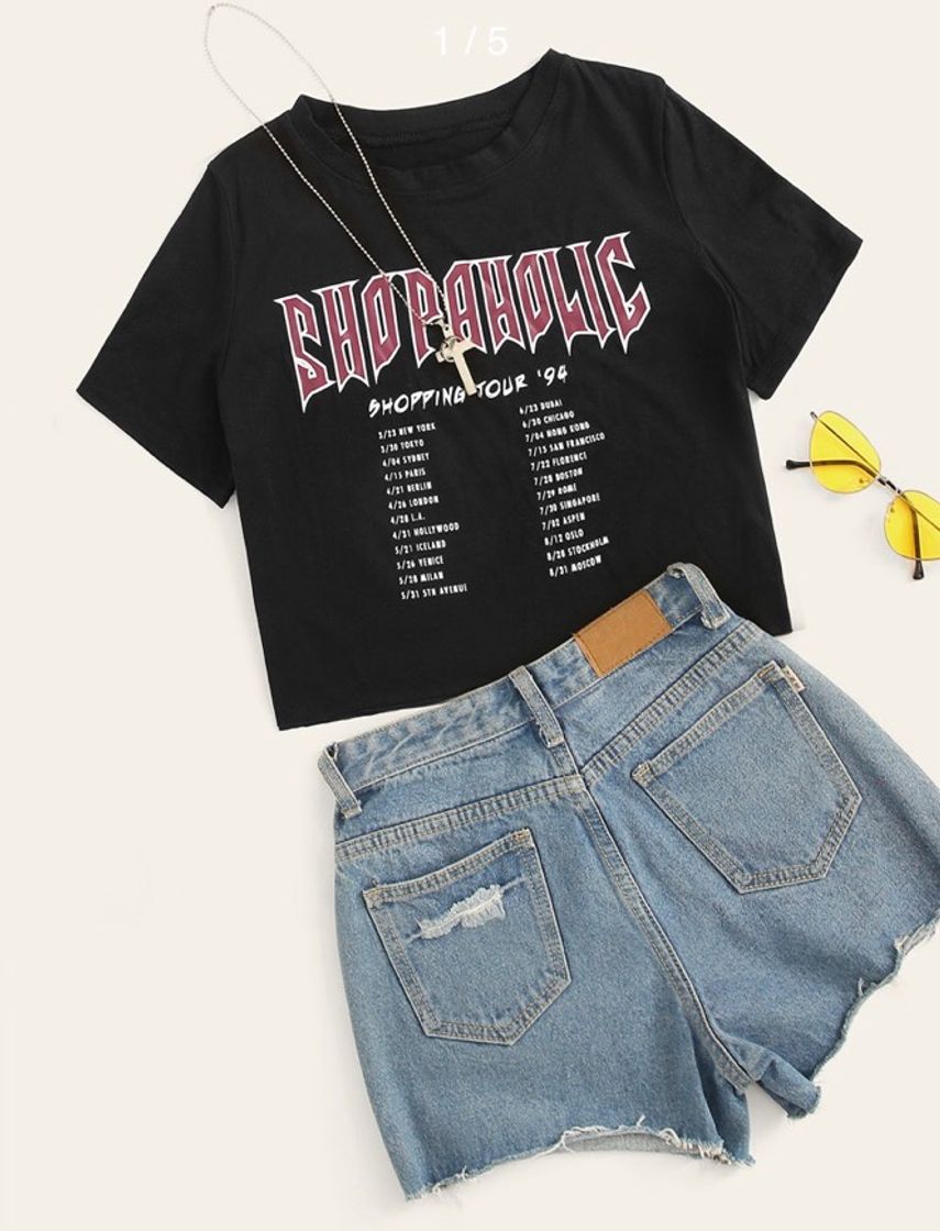 Social Polo corto con letras 