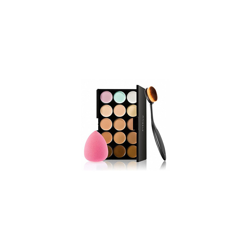 Social Anself - Set de Paleta de Corrector de Maquillaje 15 Colores