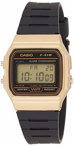 Social Casio Reloj Digital para Unisex de Cuarzo con Correa en Resina F-91WM-9AEF