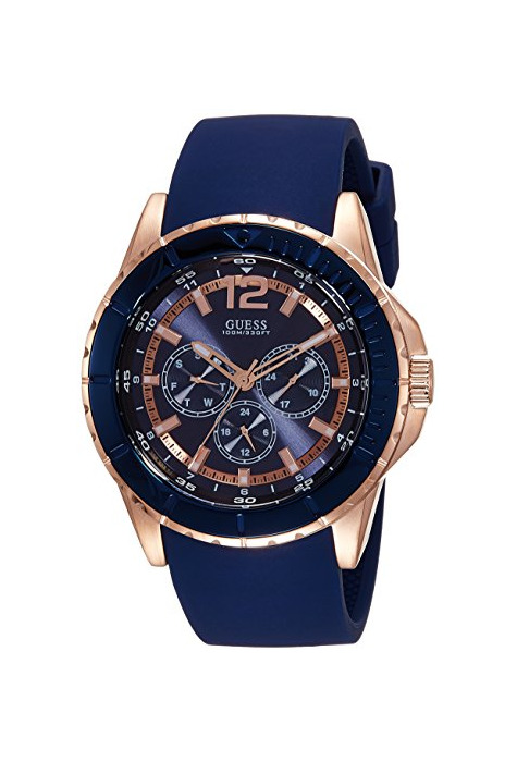 Fashion Guess Reloj analogico para Hombre de Cuarzo con Correa en Piel W0673G1