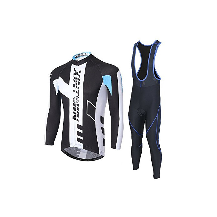 Producto SKYSPER Ciclismo Maillot Hombres Jersey Pantalones Largos Culote Mangas Largas de Ciclismo