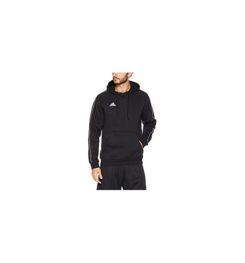 adidas Core18 Hoody Sweatshirt, Hombre, Negro