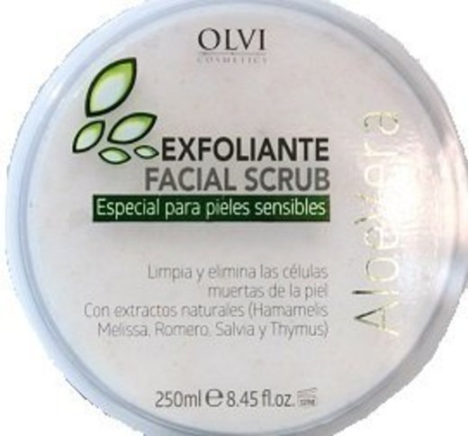 Exfoliante facial Scrub con Aloe Vera Olvi 250ml