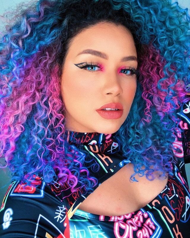 Moda Cabelo Colorido💙💖