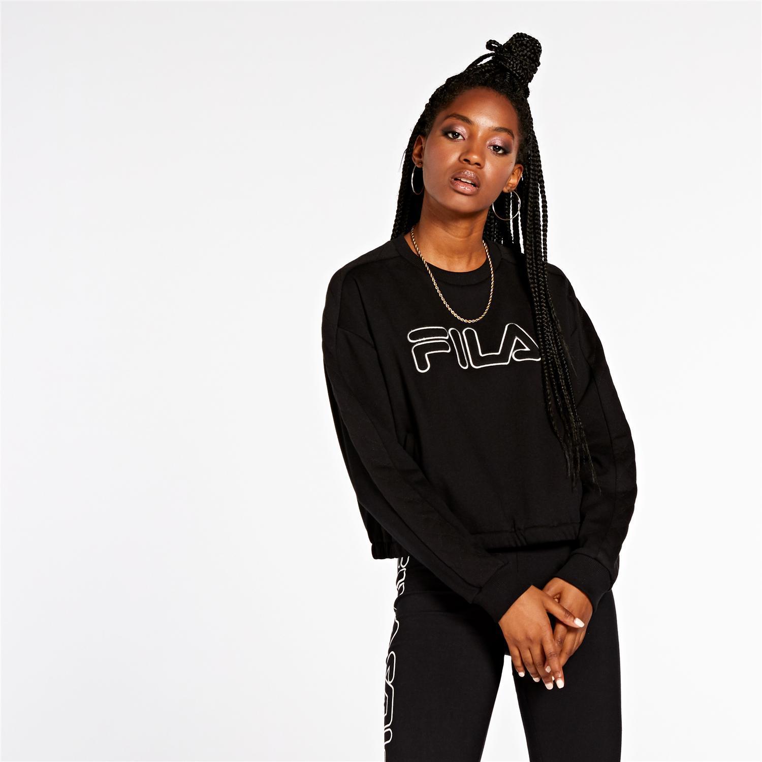 Moda Fila Wilma Negro Sudadera Mujer | Sprinter