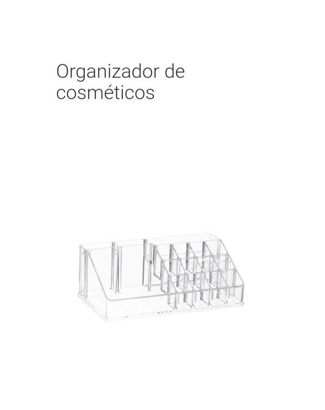 Product Organizador cosméticos em acrílico transparente 22X12.5X8cm Ref ...