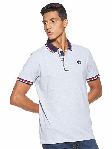 Social Jack & Jones Jcochallenge Polo SS Noos, Gris