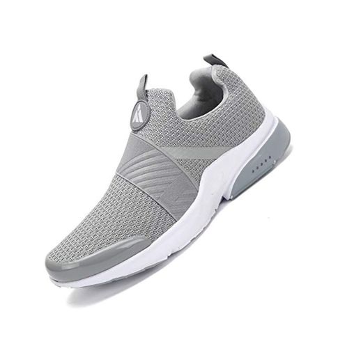 Zapatillas Running para Hombre Gimnasio Zapatos Deporte Antideslizante Liviano Deportivas para Correr Trail Gris 43 EU