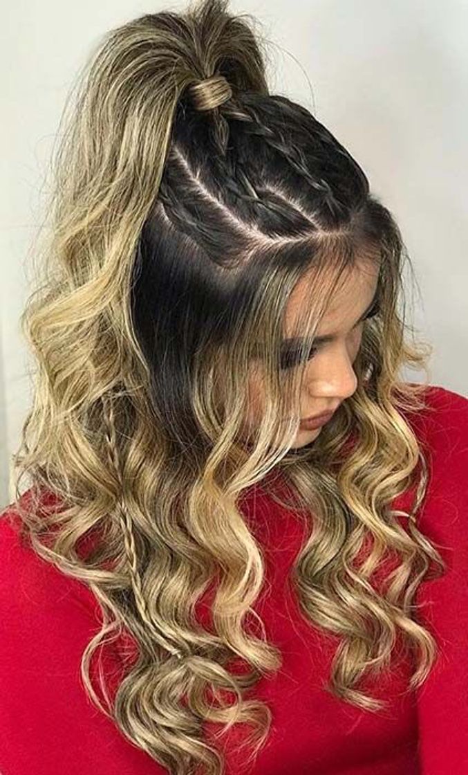 Fashion Penteado com trança 