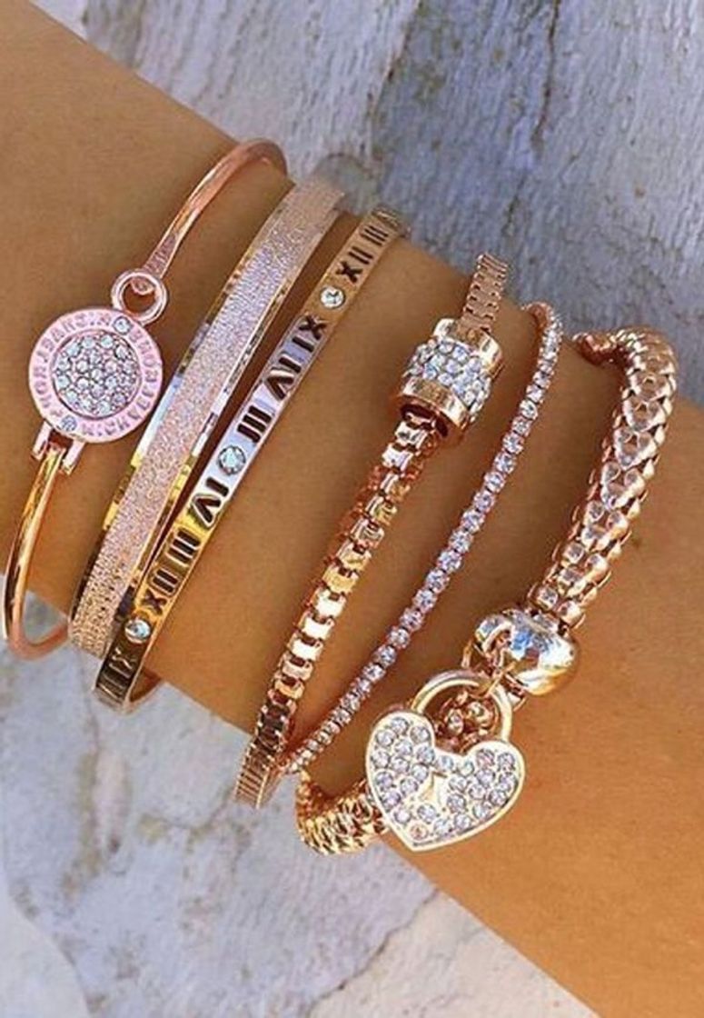 Fashion Pulseiras Rose Gold