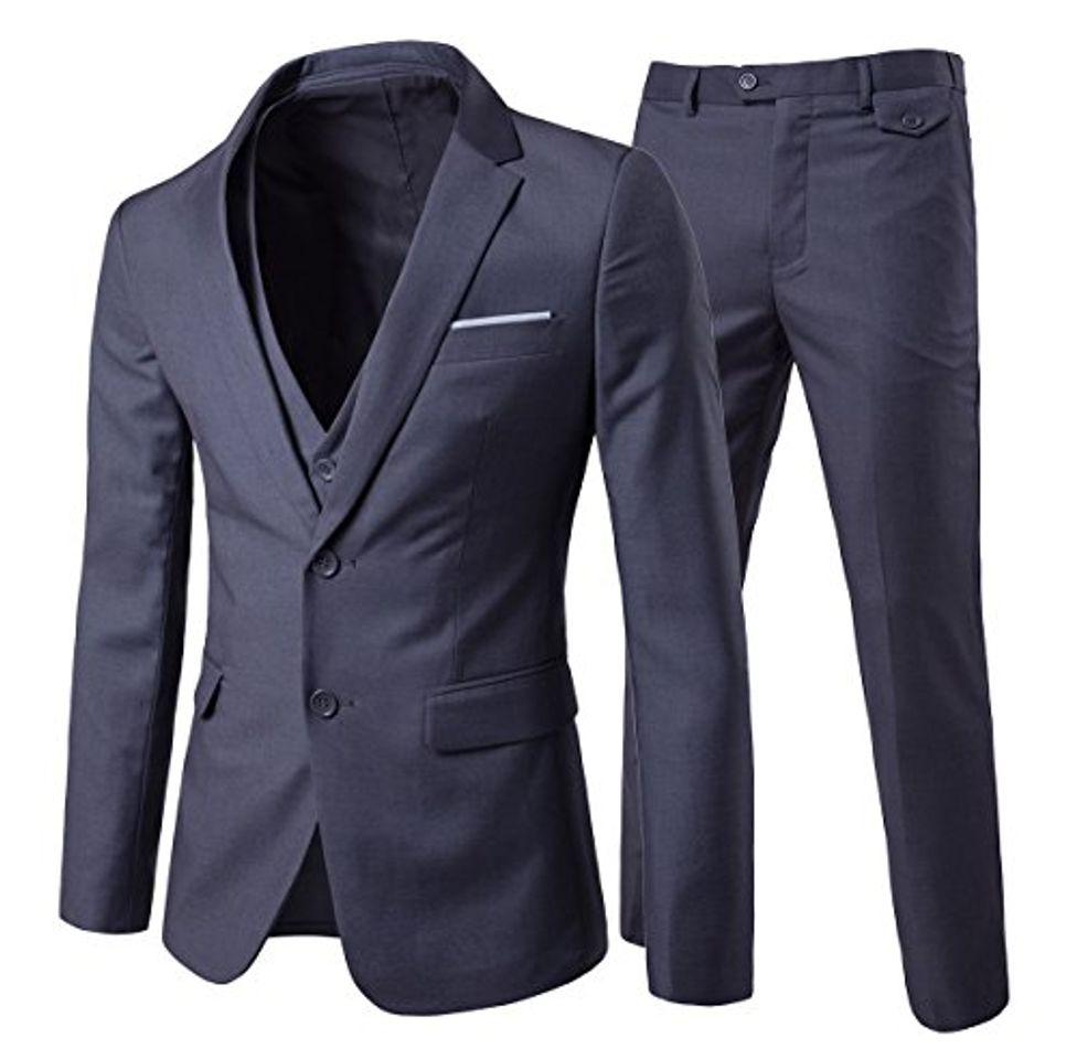 Social Traje de 3 piezas con chaqueta