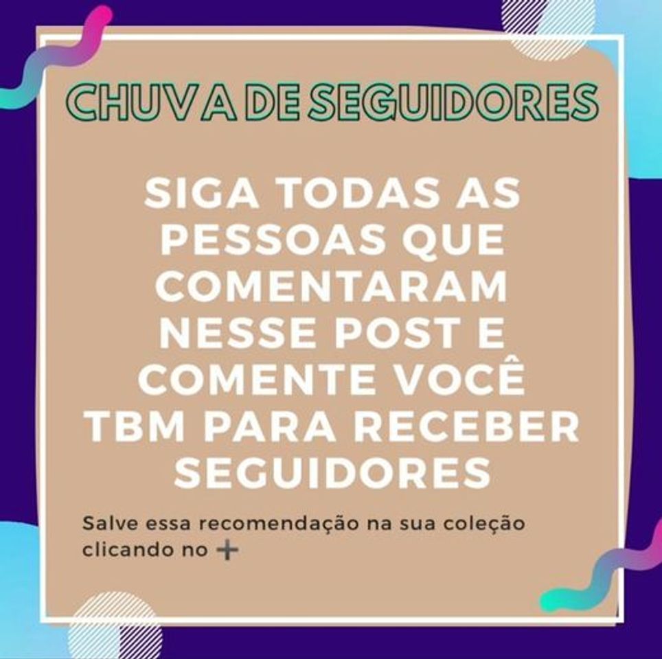 Social Muitos seguidores para vc!