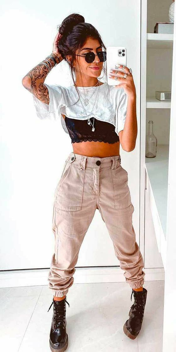 Social Looks com calça cargo