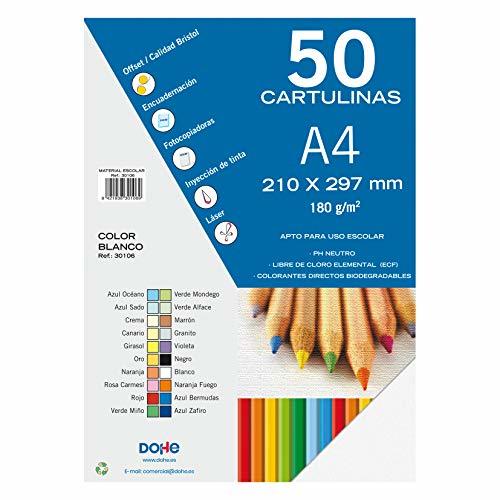 Product Dohe 30106 - Pack de 50 cartulinas