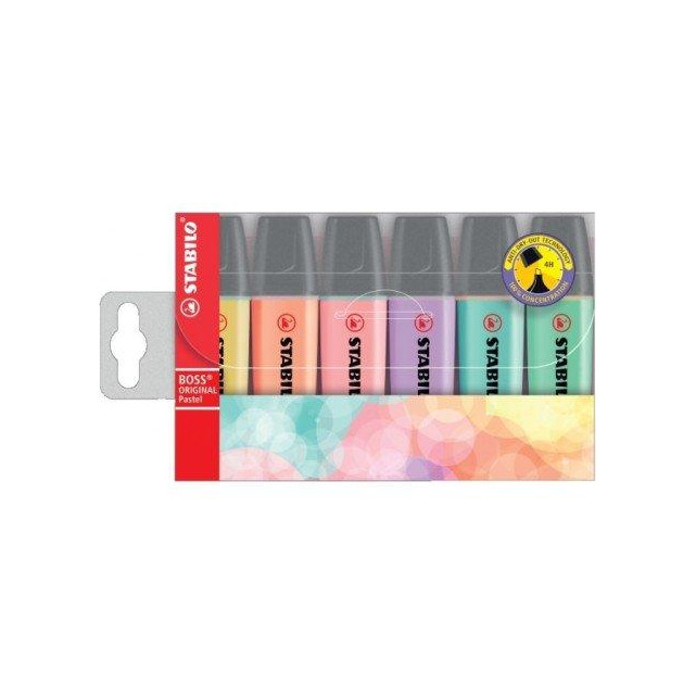 Producto Rotulador Stabilo Boss Pastel Fluorescente estuche 6 unidade