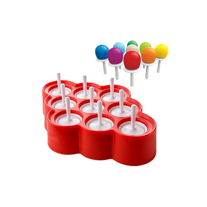 Product Popsicle Moldes Silicona Moldes de Paletas Mini de Ice Pop sin BPA