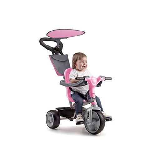 FEBER - Baby Plus Music Pink, Triciclo Rosa para niños y niñas