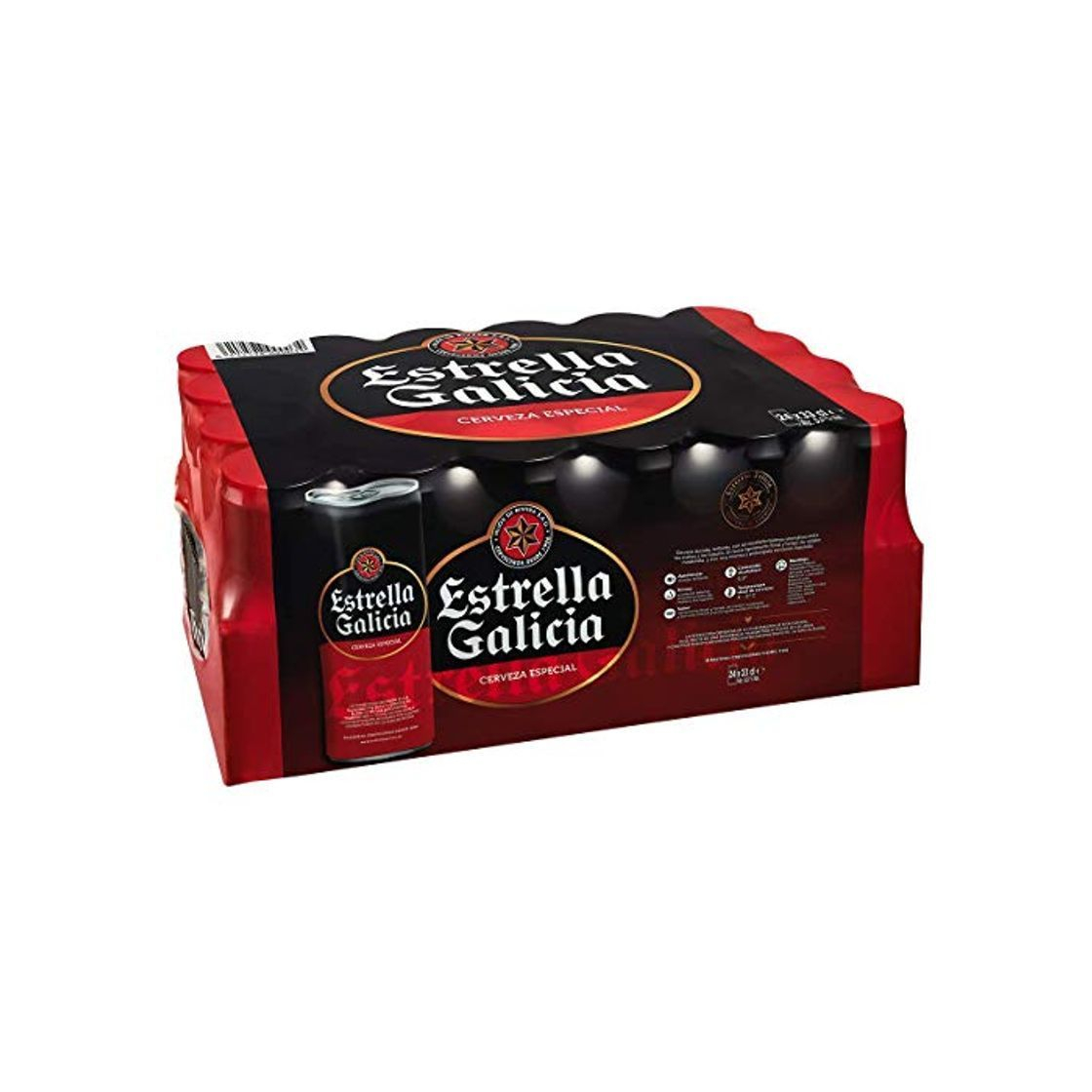 Social Estrella Galicia Cerveza - Paquete de 24 x 330 ml - Total