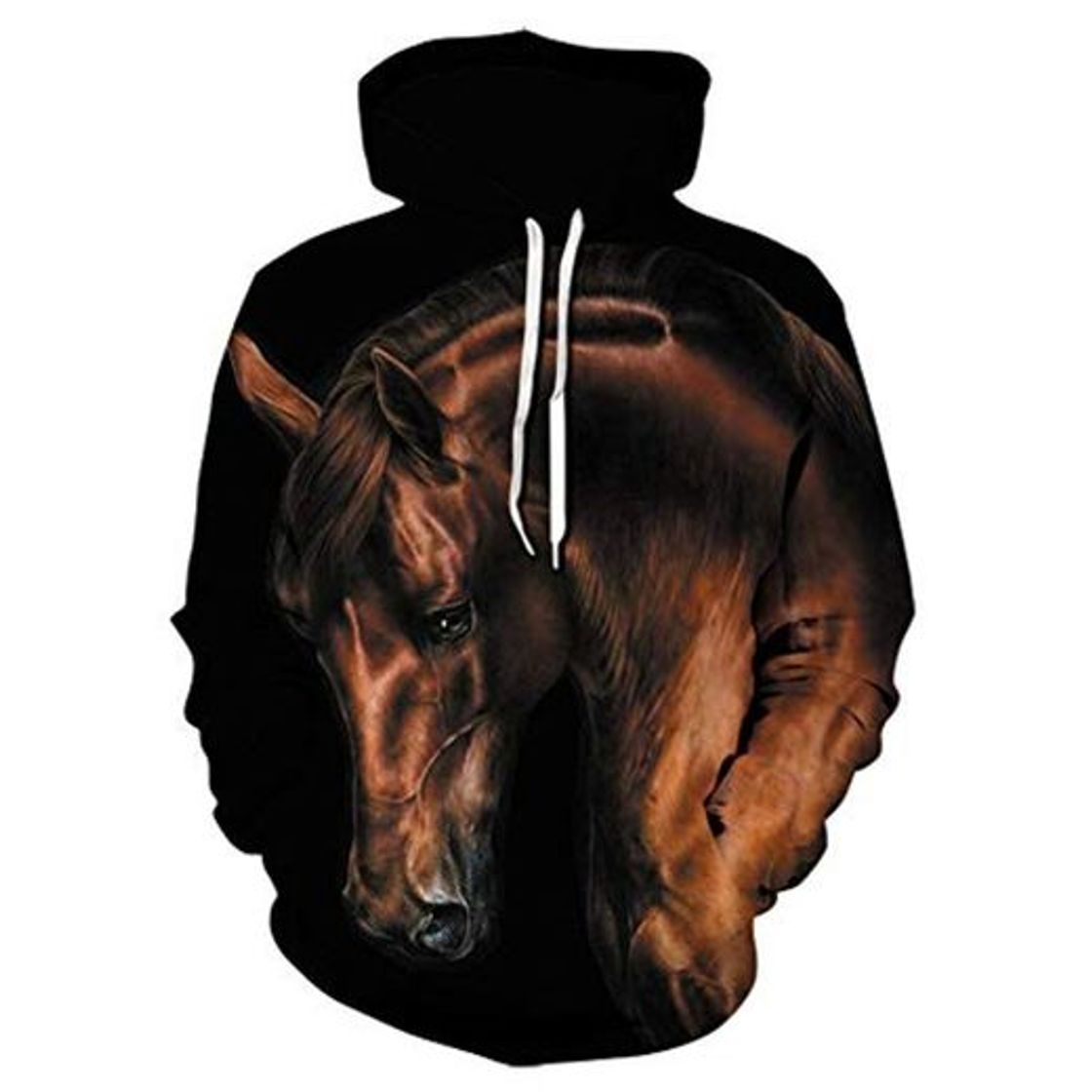 Product NO BRAND Camiseta del Suéter En 3D Impreso De Caballos De La