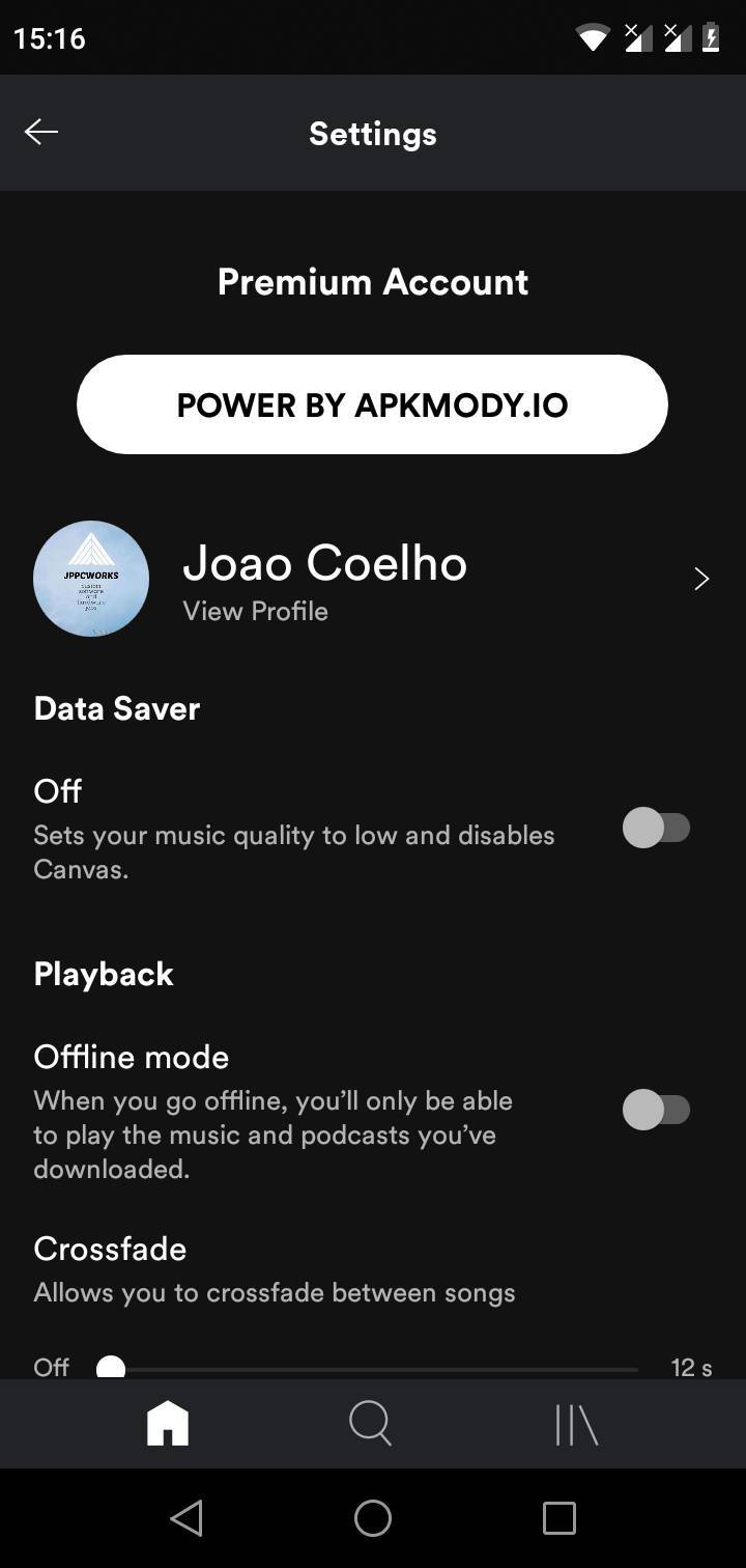 Spotify Premium alterado para não ter custo 