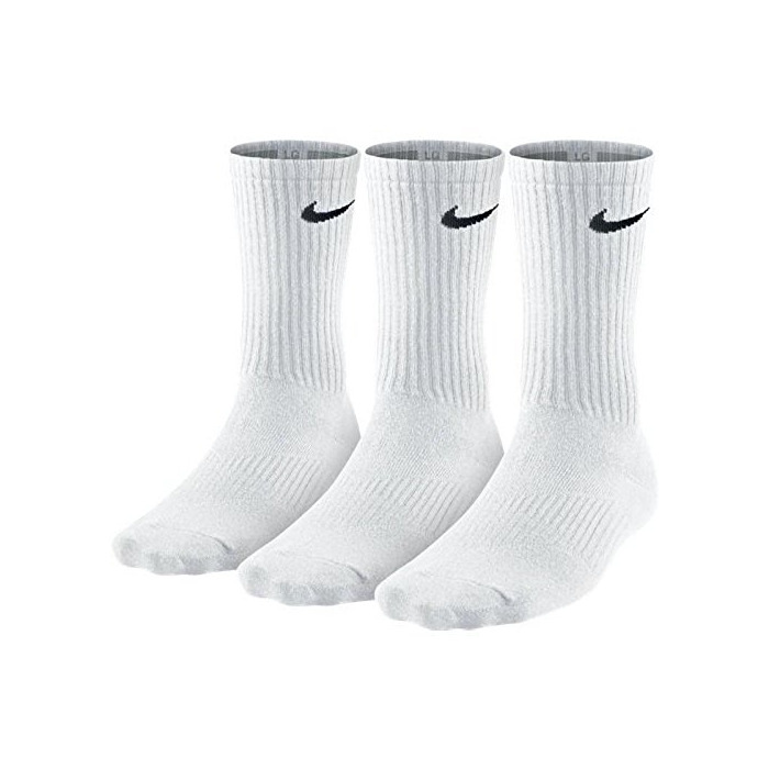 Product Nike Lightweight Crew, Pack de 3 Calcetines Unisex para Adulto, Blanco, 38–42