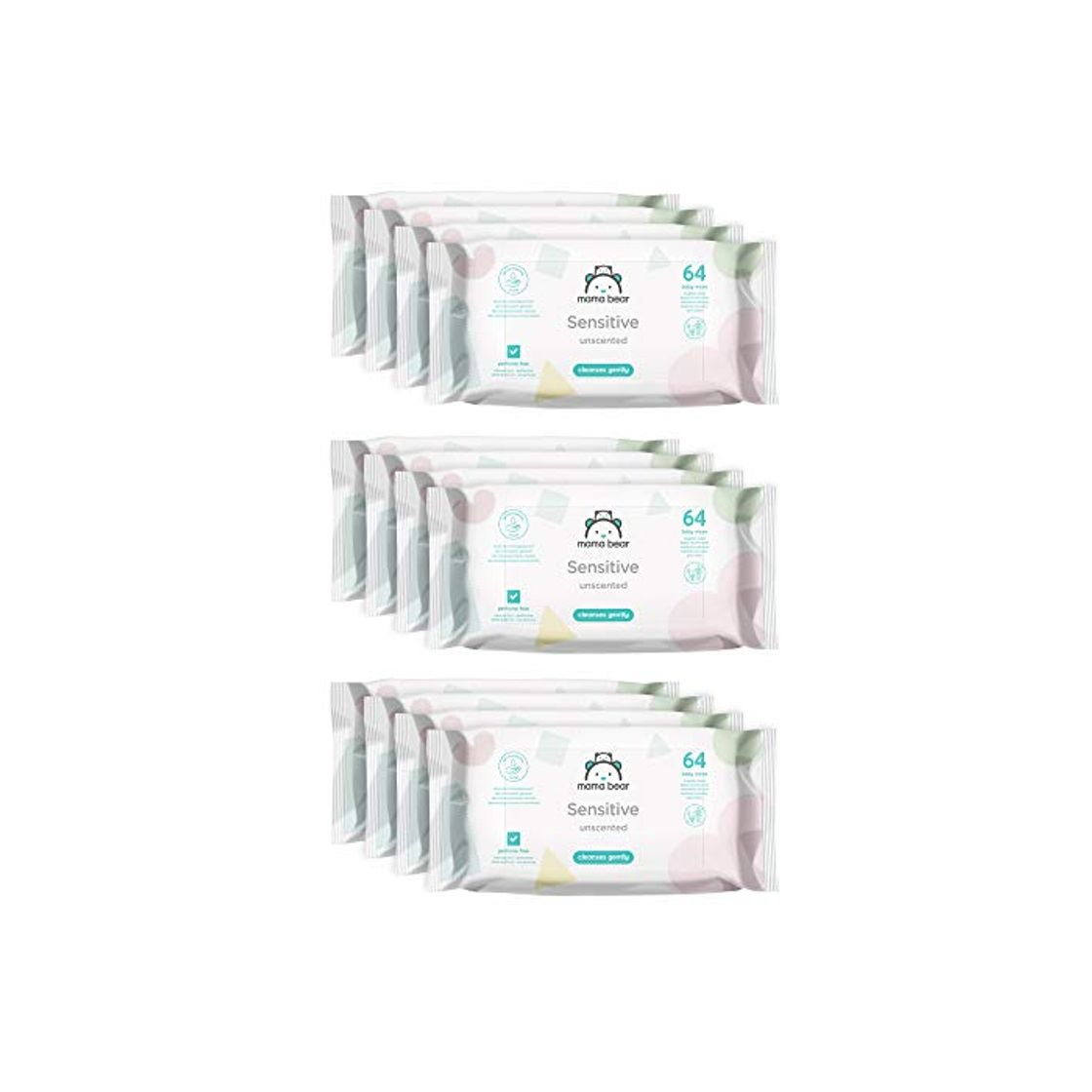 Products Marca Amazon -  Mama Bear Sensitive Toallitas húmedas para bebé -