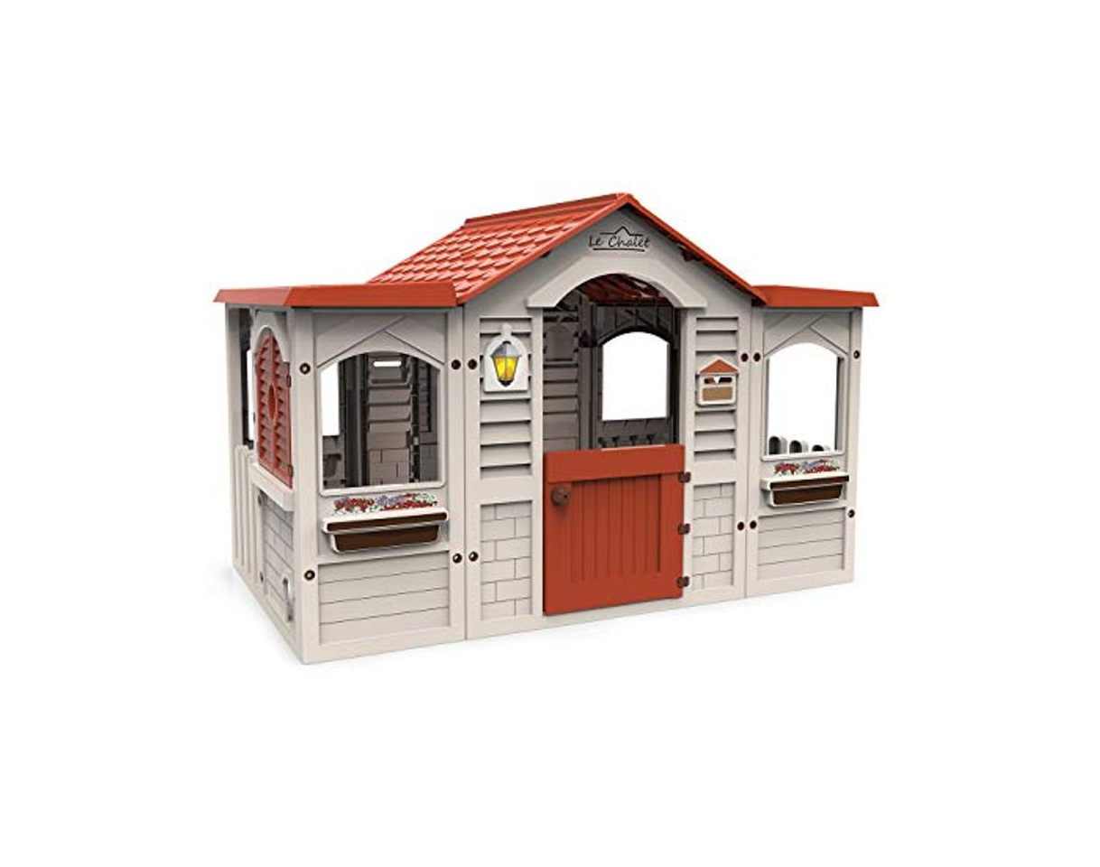 Products Chicos Casita Infantil de Exterior Le Chalet, Color Beige con tejado Rojo