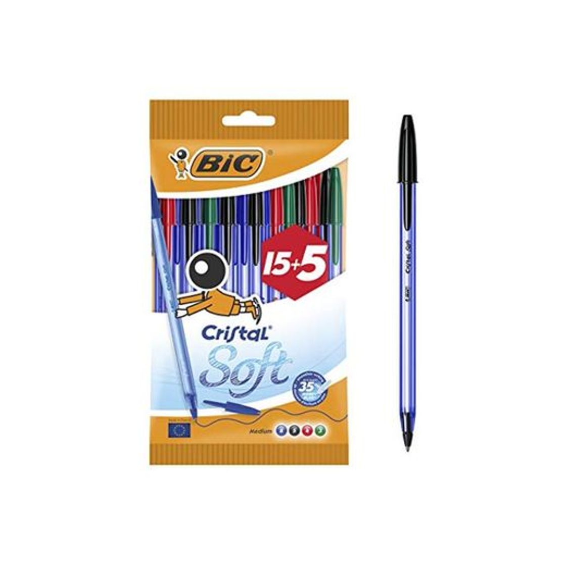 Producto BIC 918533 - Cristal Soft bolígrafos punta media