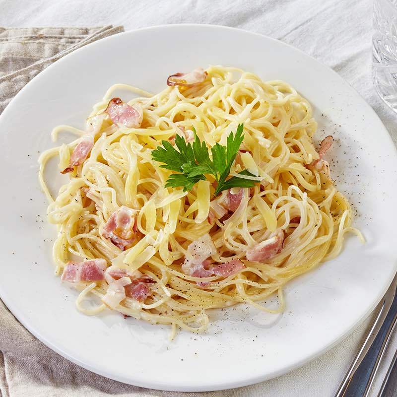 Fashion Spaghetti a la carbonara