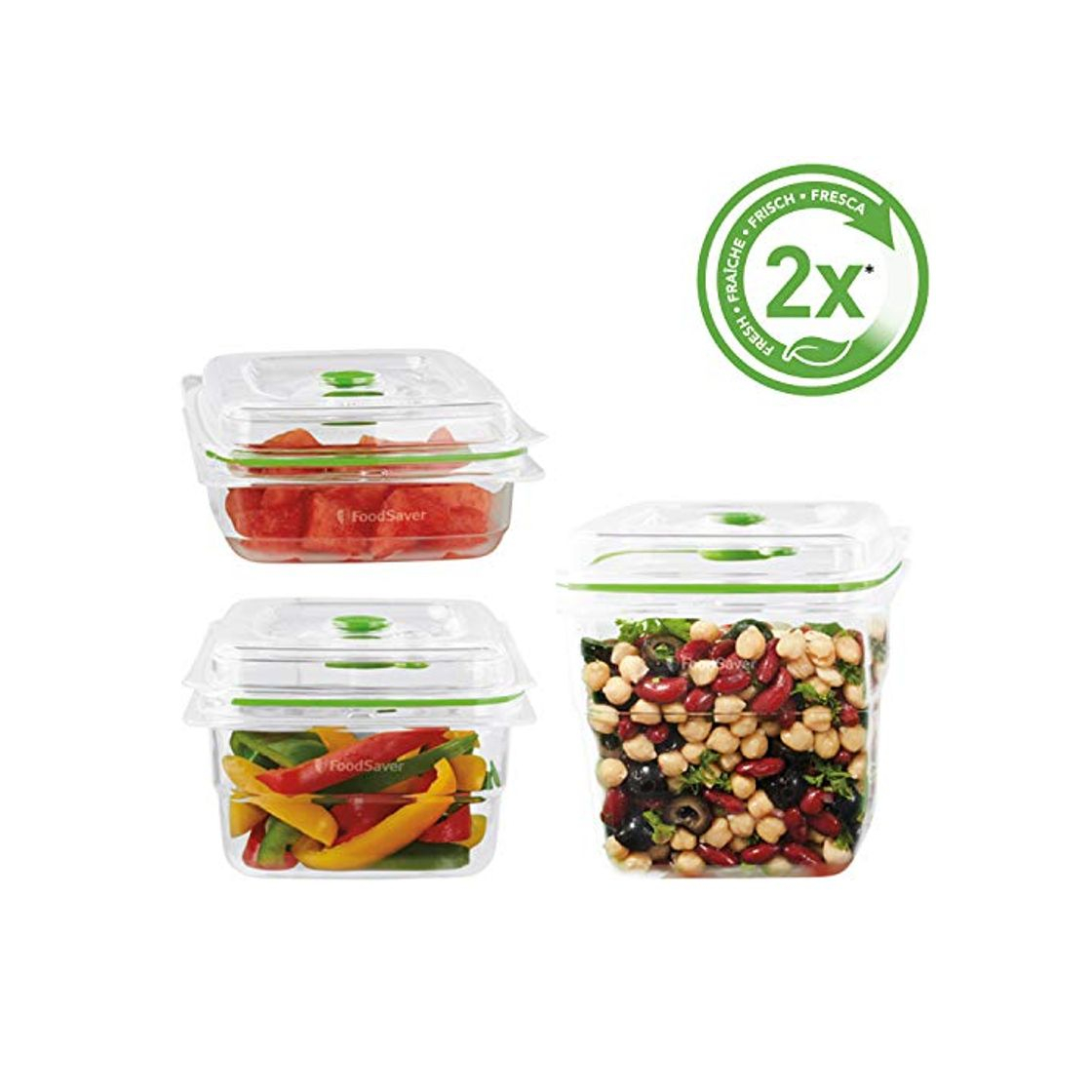 Productos Foodsaver FFC020X Recipientes para Envasar al Vacío “Fresh Containers”