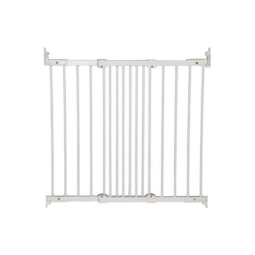 BabyDan – Barrera de seguridad extensible, de metal, color blanco