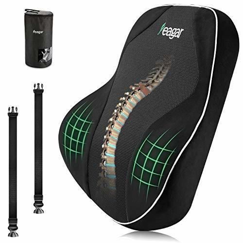 Producto Feagar Cojin Lumbar Coche con Esponja Memoria Respaldo Lumbar Ergonómico Soporte de