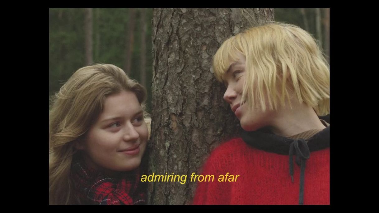 Music girl in red - we fell in love in october