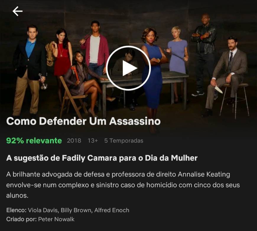 Serie Como defender um Assassino