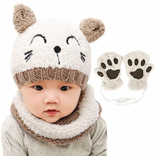 Producto Bearbro Bufandas del Bebé, Invierno Niño Niña Sombrero y Bufandas otoño Invierno