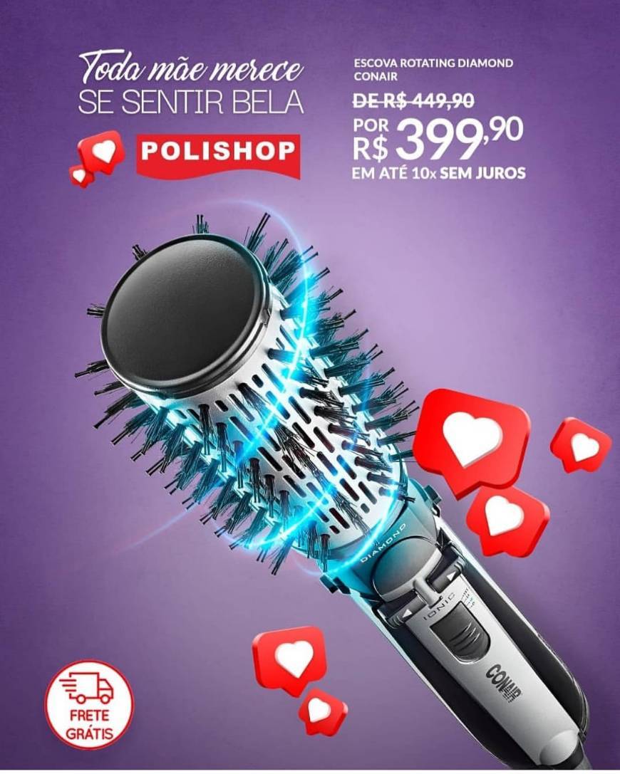 Products ESCOVA ROTATING AIR BRUSH DIAMOND BRILLIANCE CONAIR

