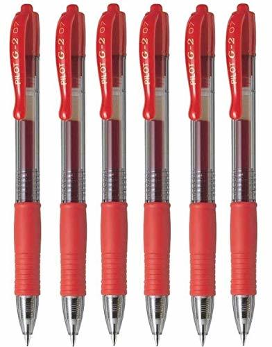 Producto Piloto G2 07 Rojo Fino Retráctil Gel Tinta Pluma Rollerball 0.7mm Punta