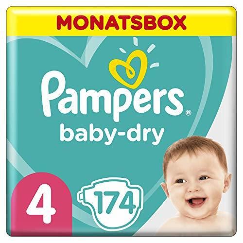 Pampers Baby Dry, Pañales para Bebés, Talla 4