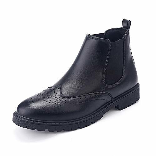 Producto YUNJINGCHENMAN Tire botina for Hombres tobillo botas puestas Banda elástica del extremo