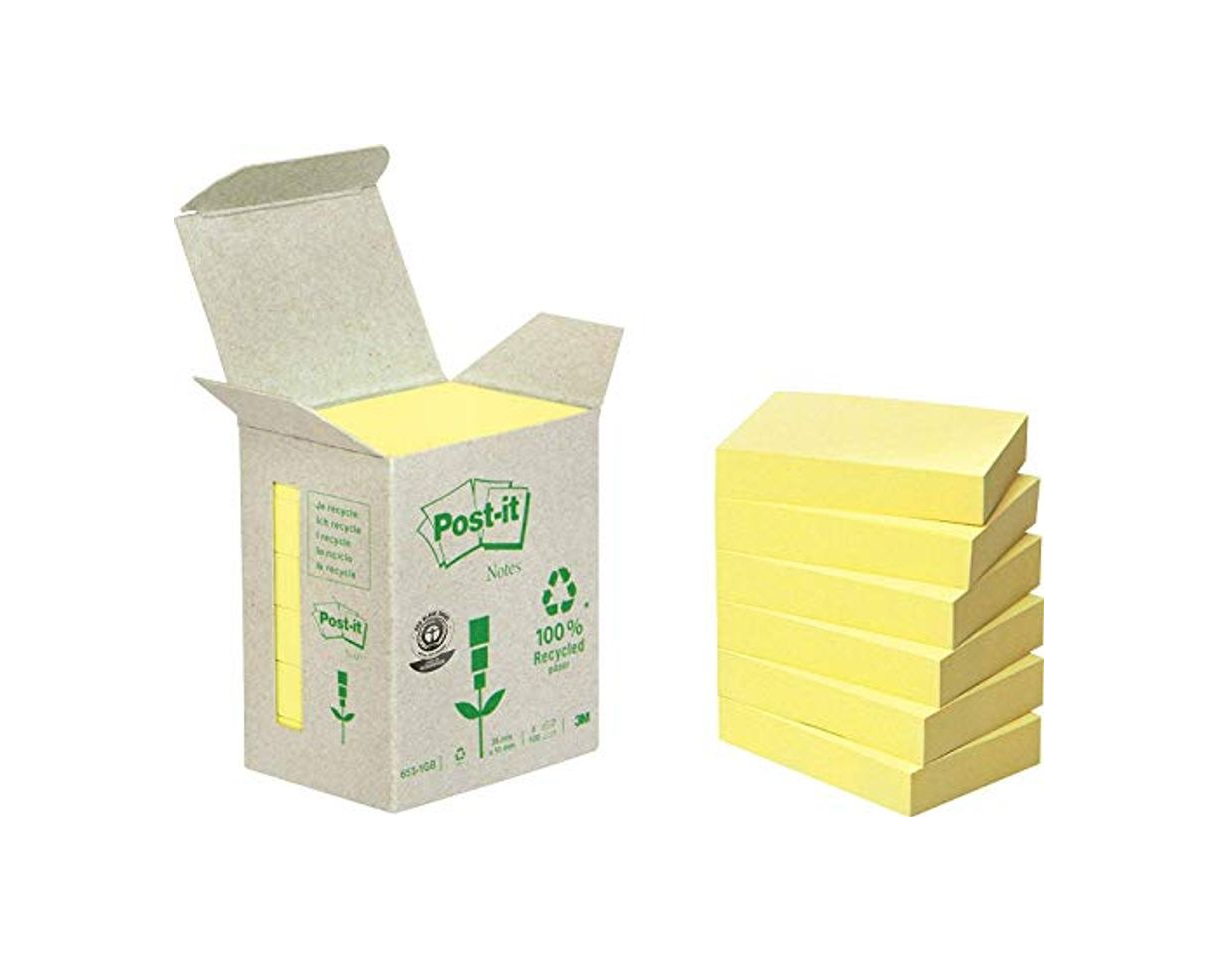 Products Post-It 653-1B - Pack de 6 notas recicladas