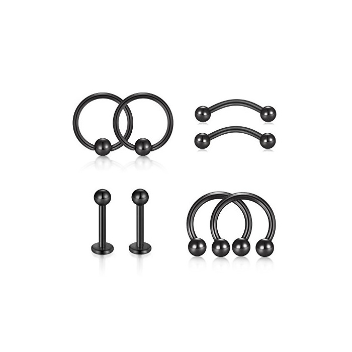 Social VF VFUN 16G Piercing Oreja Tragus Piercing Nariz Labio Ceja Ombligo Anillo