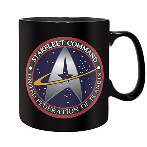 Taza de Star Trek Starfleet Command negra cerámica 460ml