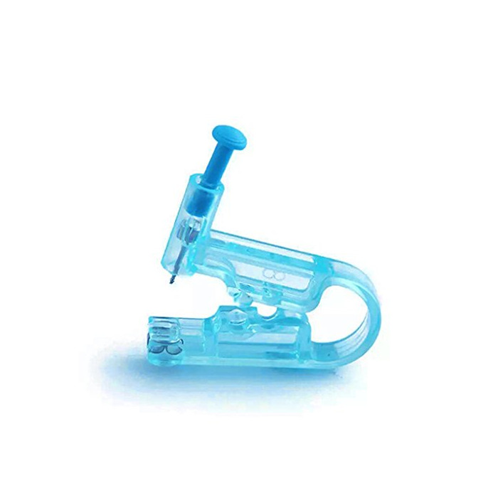 Social Babysbreath Perforación de oreja desechable con 2 espárragos de acero inoxidable Herramienta